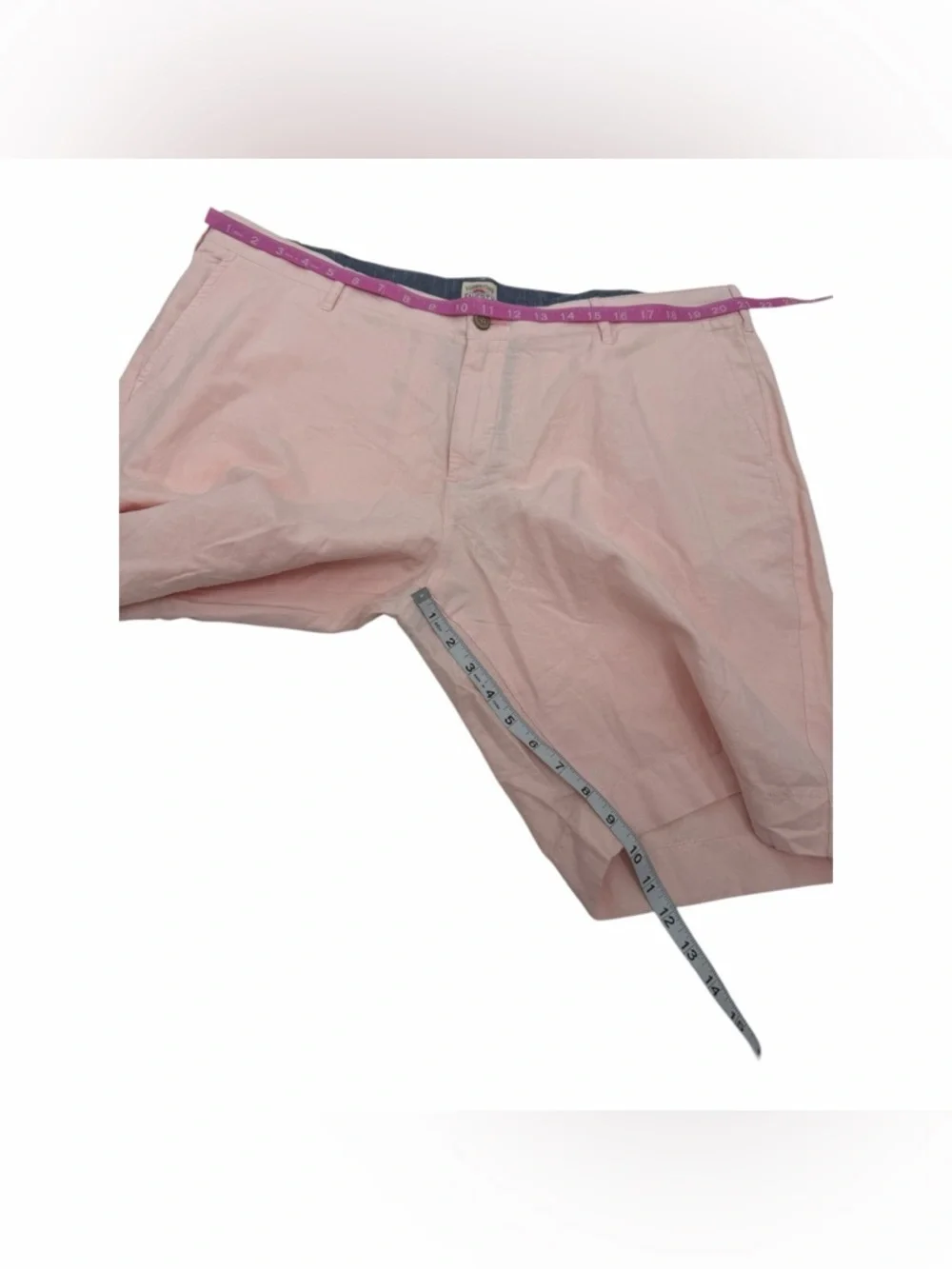 Faherty Pink Linen Blend Shorts NWT Coastal Resort Vacation Summer Style SZ 40